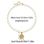 Necklace #3 304 Stainless Steel Diamond-set Portrait Necklace