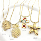 Flowers 304 Stainless Steel Diamond Flower Necklace