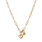 Silver Stainless Steel Heart Necklace And Bracelet Set