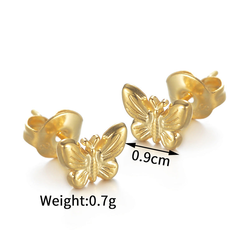 Butterfly Stainless Steel Butterfly Earrings