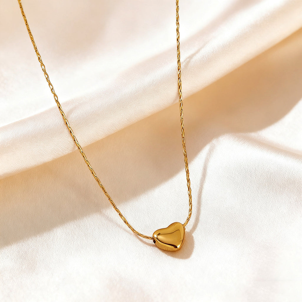 1-heart Necklace Stainless Steel Heart Necklace