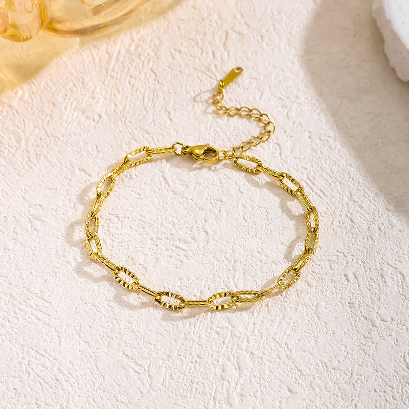 Gold Necklace Titanium Steel Chain Necklace