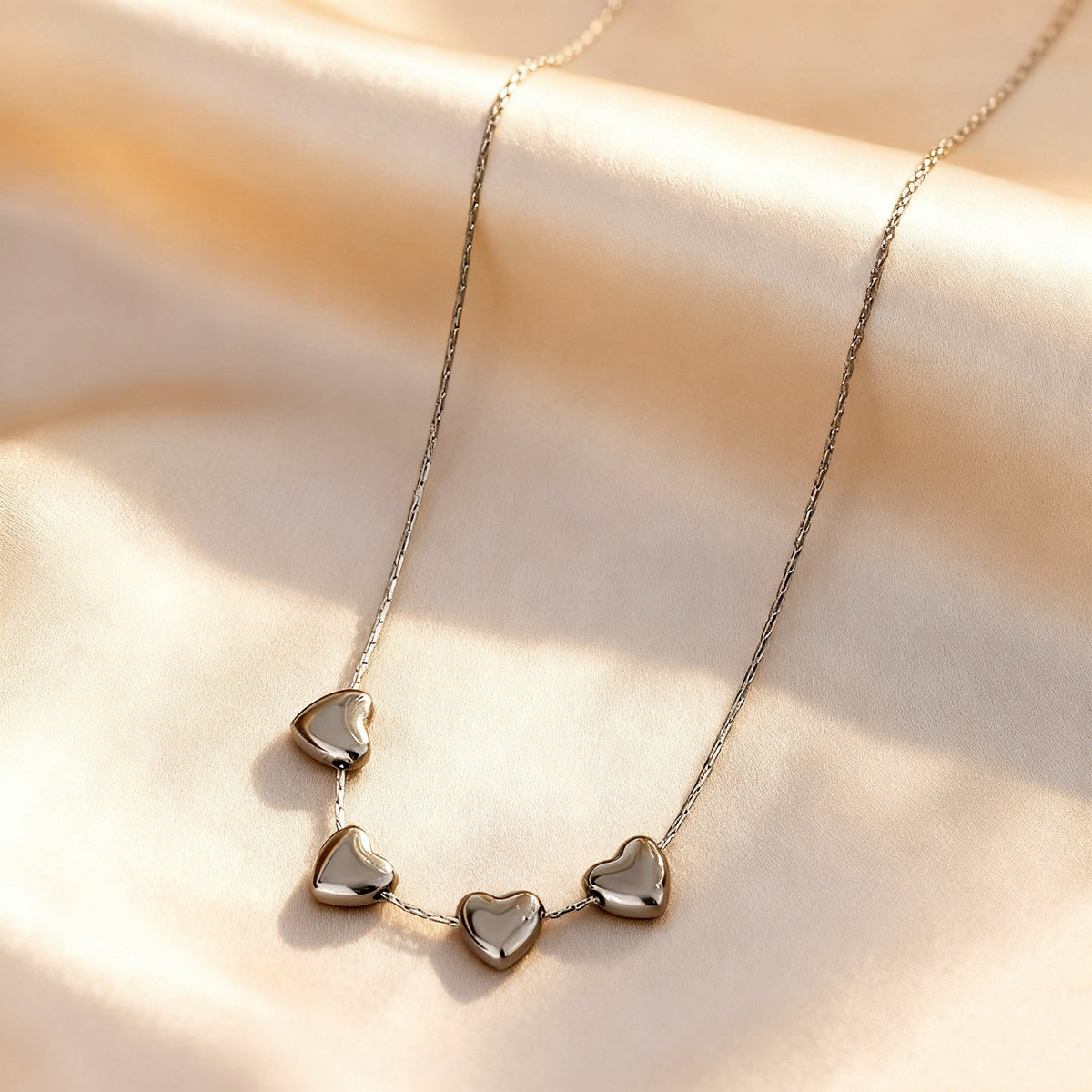 1-heart Necklace Stainless Steel Heart Necklace