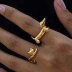 Cat Stainless Steel Cat Ring