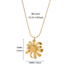 Necklace #1 304 Stainless Steel Flower Necklace