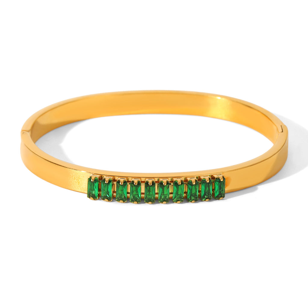 Bracelet 8# Stainless Steel Natural Stone Bracelet