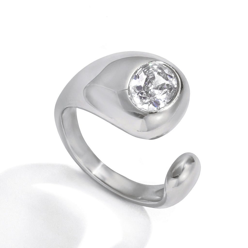 Ring #3 Stainless Steel Irregular Round Ring