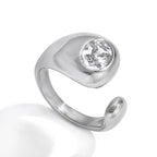 Ring #3 Stainless Steel Irregular Round Ring