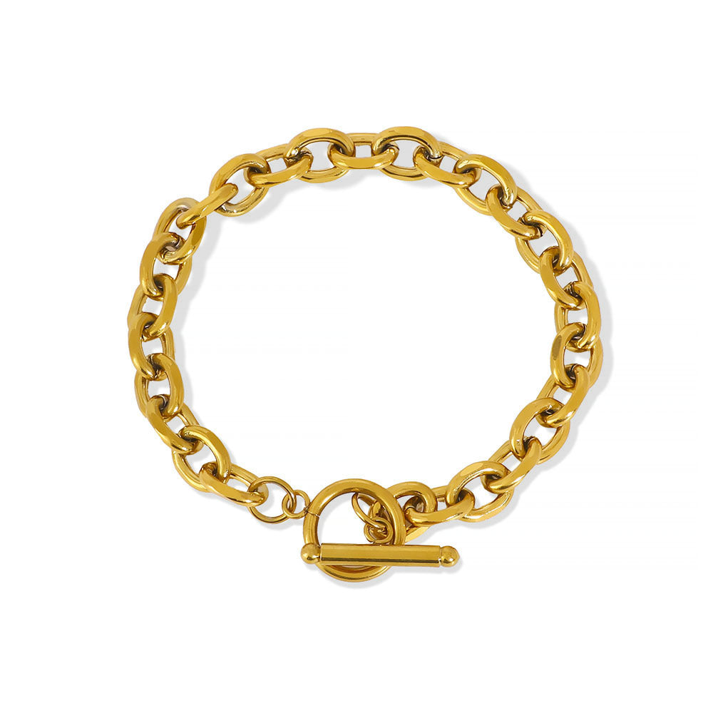 Bracelet 13# Stainless Steel Geometric Chain Bracelet