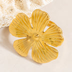 Ring6# Stainless Steel Flower Ring