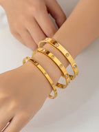 Bracelet 27# Titanium Steel Diamond Heart Bracelet