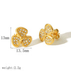 Fashion 1# Stainless Steel Geometric Earrings