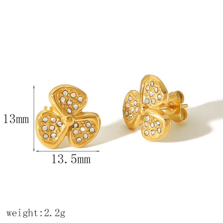 Fashion 14# Stainless Steel Geometric Earrings