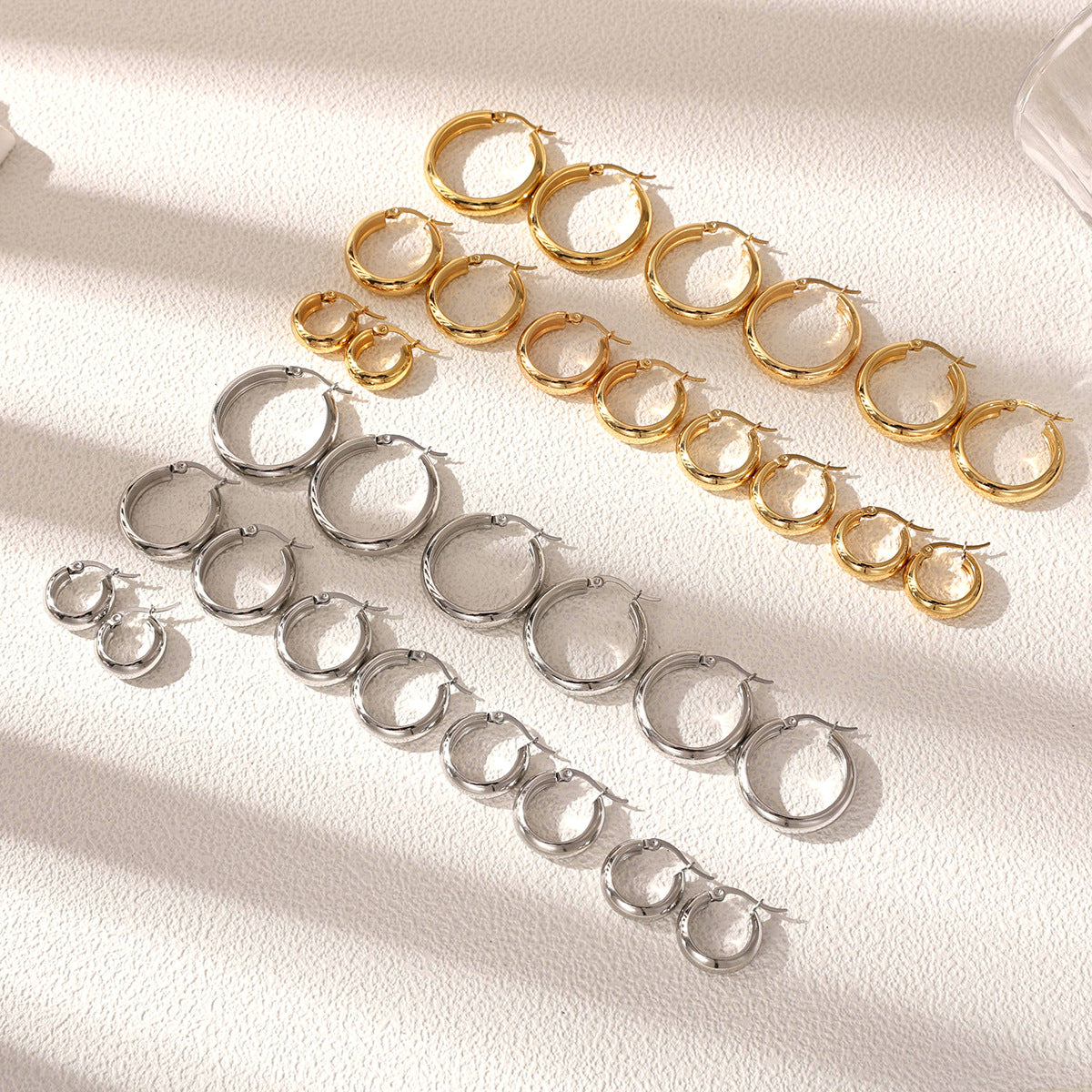 Earring #12 Titanium Steel Round Earrings