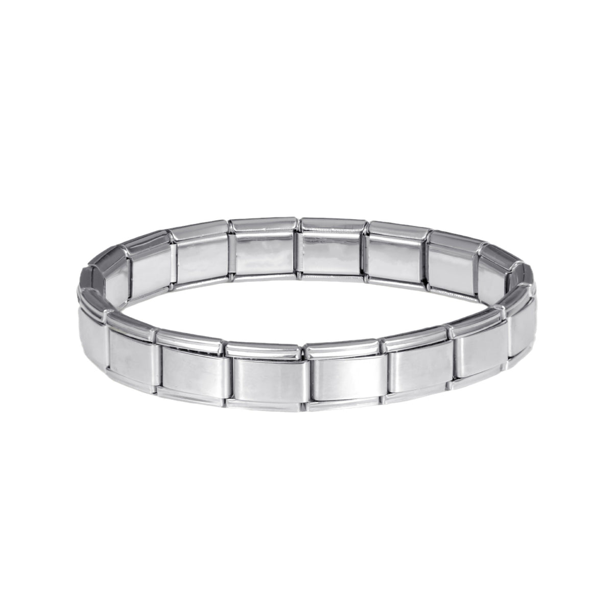 Steel Metal Square Modular Men's Bracelet