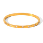 Bracelet 8# Stainless Steel Natural Stone Bracelet