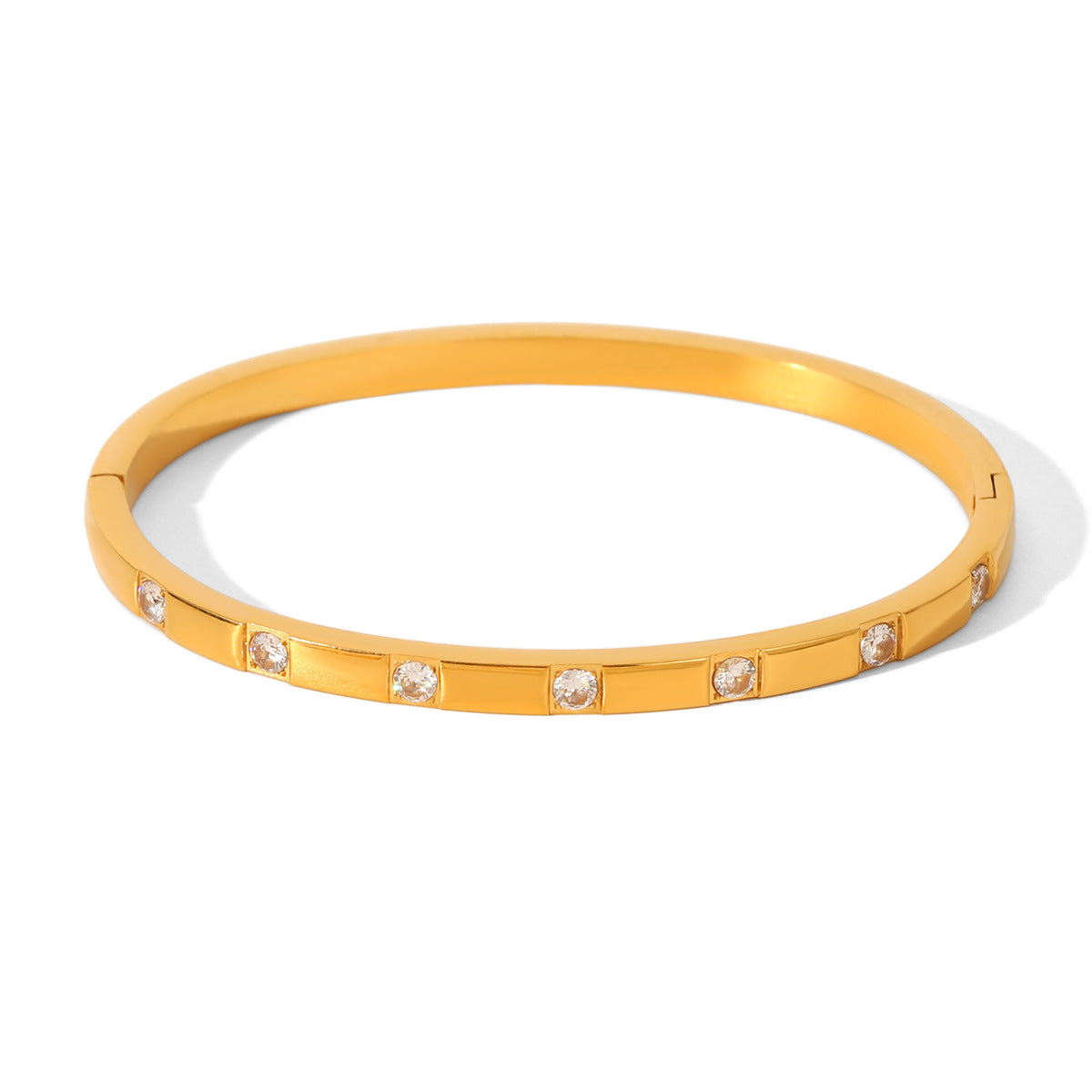 Bracelet 8# Stainless Steel Natural Stone Bracelet