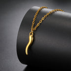 Fashion Steel Irregular Chili Pepper Stainless Steel Necklace