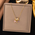 Hollowed-out Teardrop Set 2025 Sparkling Zircon Luxury Choker Necklace