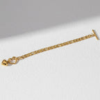 Silver Stainless Steel Heart Bracelet