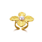Ring #9 304 Stainless Steel Flower Ring