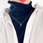 Gold Cross Necklace Titanium Steel Cross Necklace
