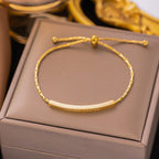 Wheat Ear Pullout Bracelet Gold Titanium Steel Wheat Ear Pull-out Bracelet