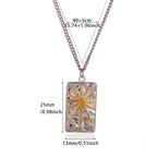 Ring #1 304 Stainless Steel Two-tone Heart Necklace