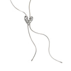 Liquid metal irregular love necklace