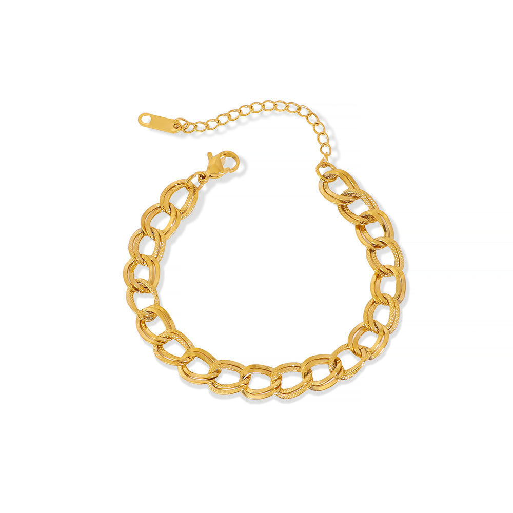 Bracelet 13# Stainless Steel Geometric Chain Bracelet