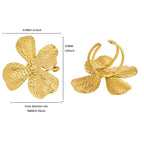 Ring #5 304 Stainless Steel Flower Ring