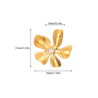 Ring #9 304 Stainless Steel Flower Ring