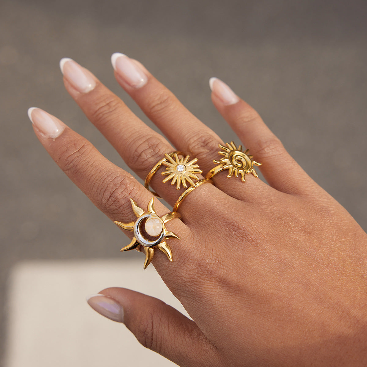 Ring #1 Stainless Steel Sun Ring