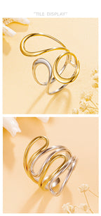 Gold 4# Stainless Steel Line Ring