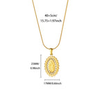 Necklace #4 304 Stainless Steel Portrait Necklace