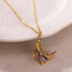Necklace #2 304 Stainless Steel Butterfly Necklace