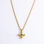 Gold Stainless Steel Cross Necklace