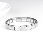 Steel Metal Square Modular Men's Bracelet