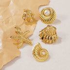 Earrings 81# Stainless Steel Petal Earrings