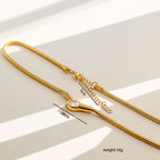 Necklace 1 304 Stainless Steel Diamond Snake Necklace