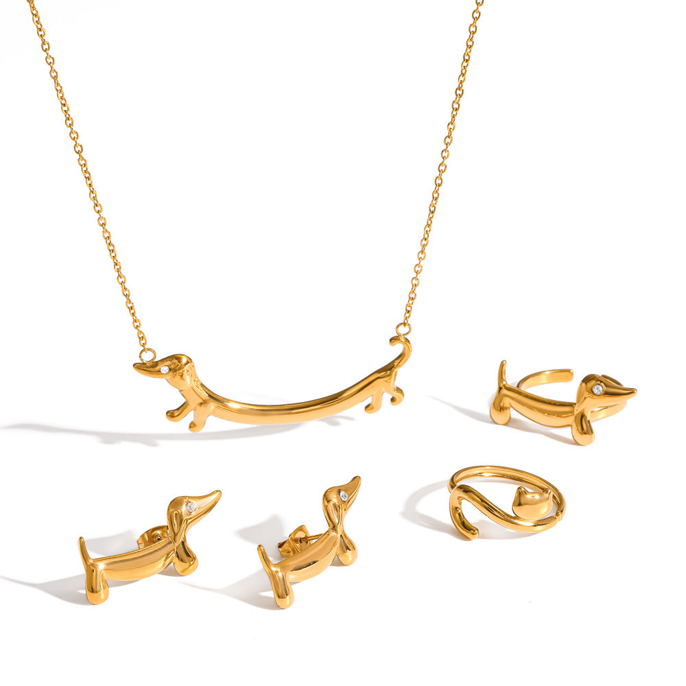 Ring Stainless Steel Dachshund Ring