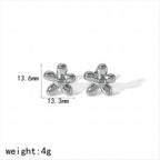 Fashion 1# Stainless Steel Geometric Earrings