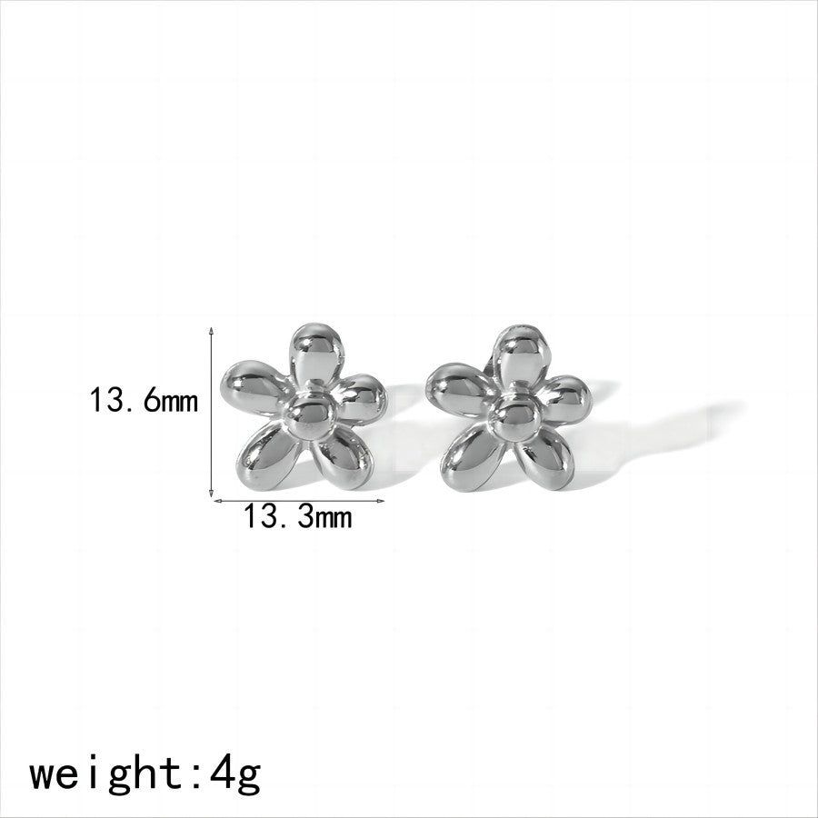 Fashion 14# Stainless Steel Geometric Earrings