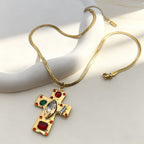 Horse Head 304 Stainless Steel Diamond-studded Horse Head Necklace