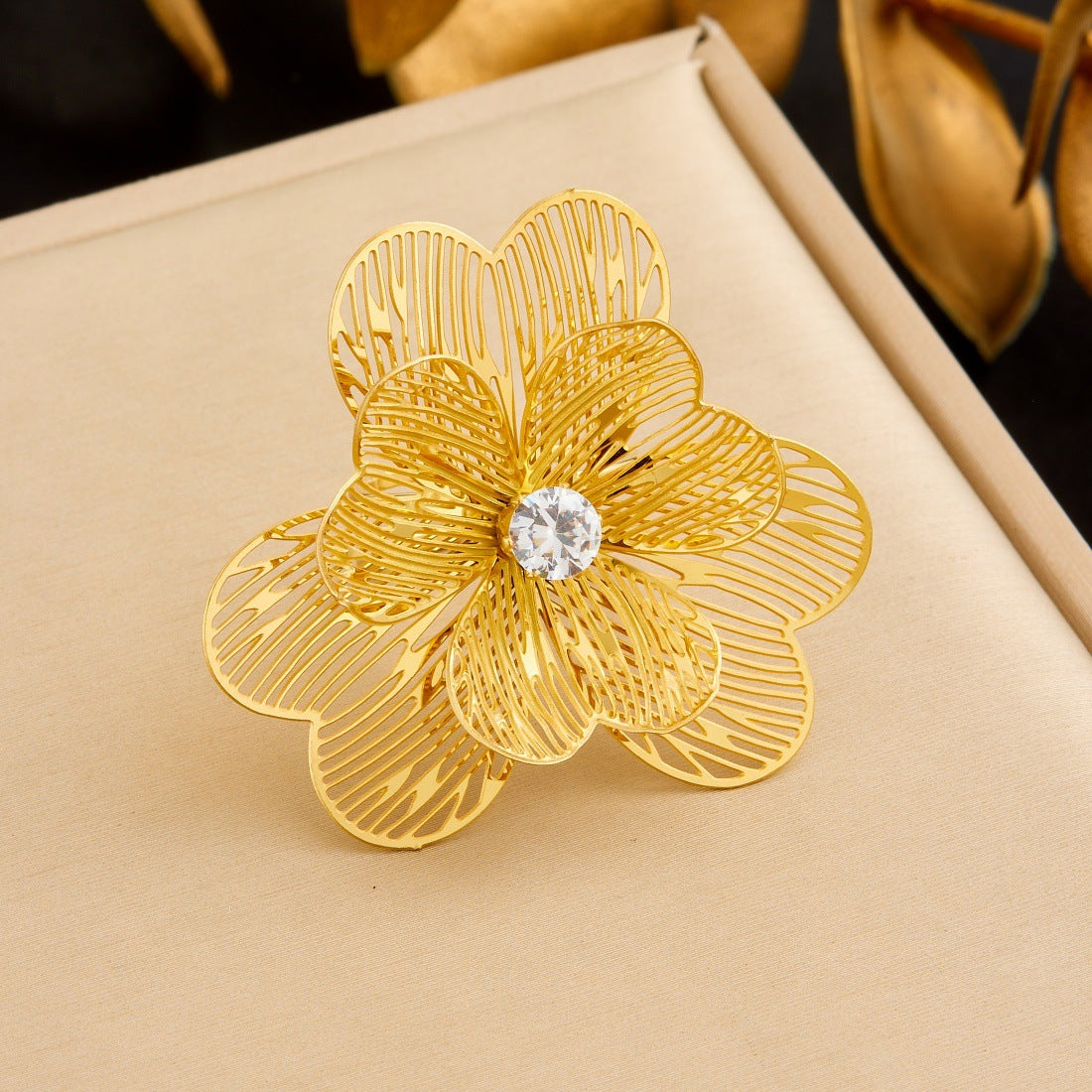 Ring #6 Stainless Steel Flower Ring
