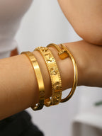 Lucky Flower Bracelet Stainless Steel Lucky Flower Bracelet