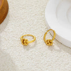 Stainless Steel Detachable Ear Loops Stainless Steel Beaded Earrings