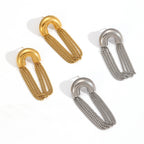 Gold Tassel Chain Stainless Steel Earrings