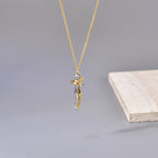Gold-circle Snake Chain Titanium Steel Color Matching Hug Necklace