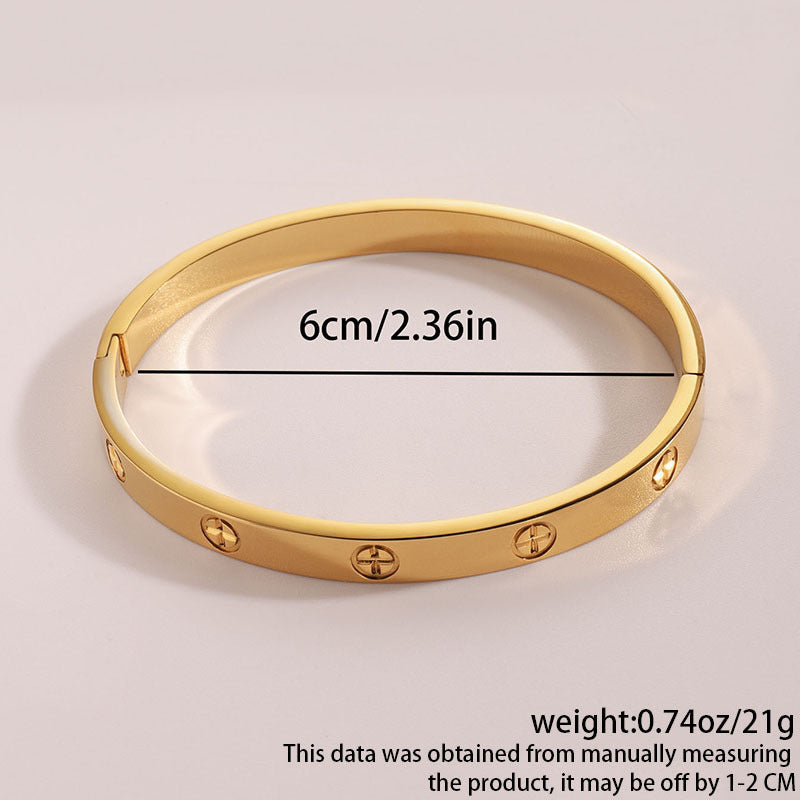 Gold Cross Bracelet Titanium Steel Cross Bracelet